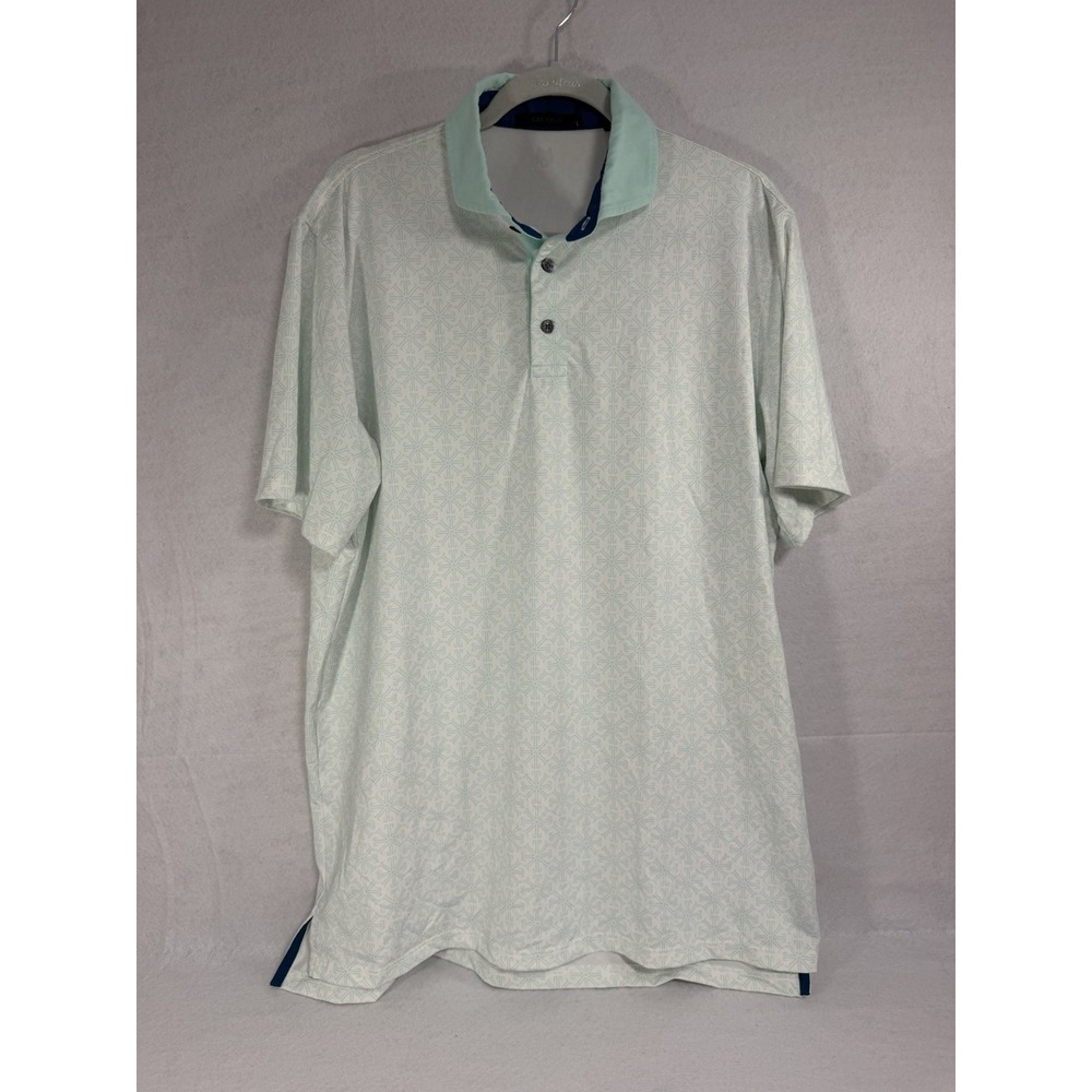 Greyson Clothiers Men's Large L Performance Golf Polo, Geometric